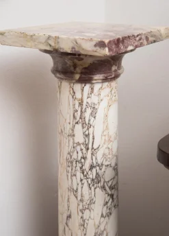 Pamono Fiordipesco Marble Roman Column, Early 19th Century> Pedestals And Columns