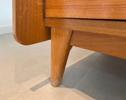 Clearance Pamono Fir and Rattan Sideboard