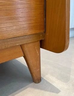 Clearance Pamono Fir and Rattan Sideboard