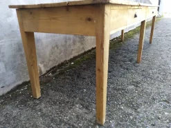 Pamono Fir Workshop Table, 1890s><noscript><img width=