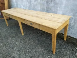 Pamono Fir Workshop Table, 1890s><noscript><img width=