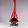 Pamono Fire Hood Wood Burner Fireplace, 1970