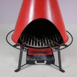 Pamono Fire Hood Wood Burner Fireplace, 1970