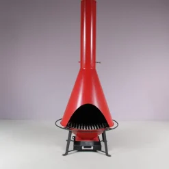 Pamono Fire Hood Wood Burner Fireplace, 1970
