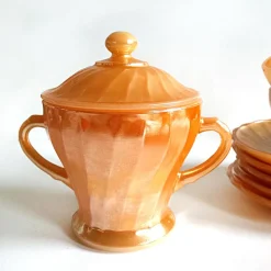 Discount Pamono Fire King Coffee Service from Anchor Hocking, 1940s, Set of 8
