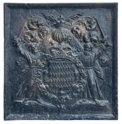 Clearance Pamono Fireplace Plate with the Grimaldi Family Coat of Arms, 17th Century