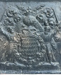 Clearance Pamono Fireplace Plate with the Grimaldi Family Coat of Arms, 17th Century