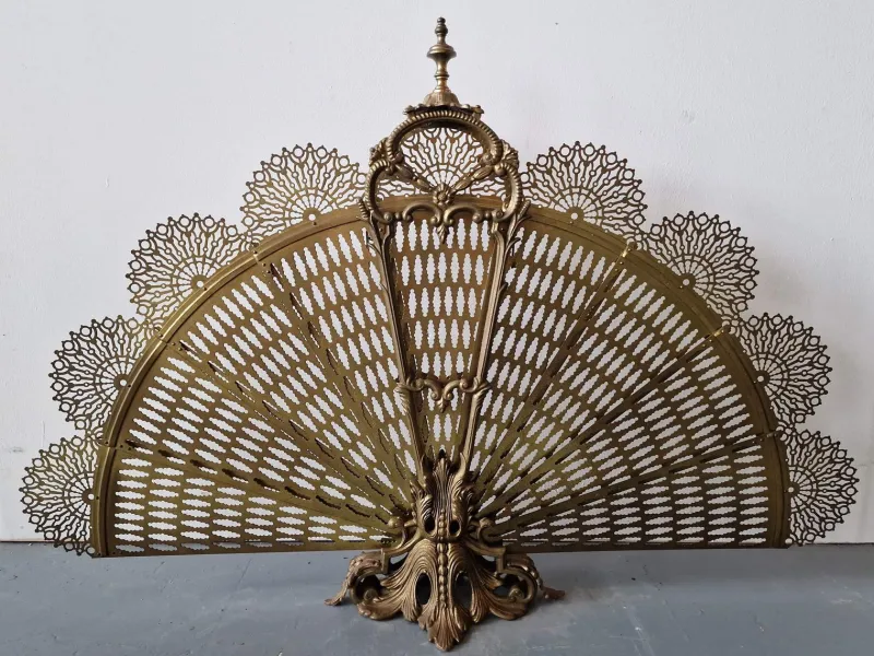 Sale Pamono Fireplace Screen in Brass