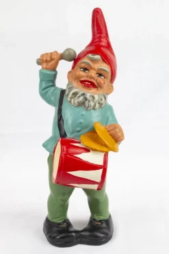Hot Pamono First Half of the 20th Century Musical Band of 5 Gnomes from Heissner Ceramica, Set of 5