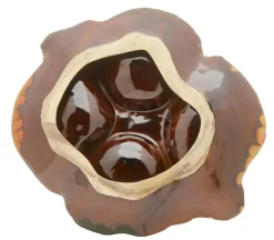 Pamono Fish and Oyster Plates with Drip Glaze from Vallauris, Set of 3><noscript><img width=