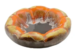 Pamono Fish and Oyster Plates with Drip Glaze from Vallauris, Set of 3><noscript><img width=
