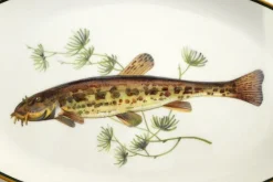 New Pamono Fish Illustrated Service Dish in Porcelain from Arzberg, 1960s