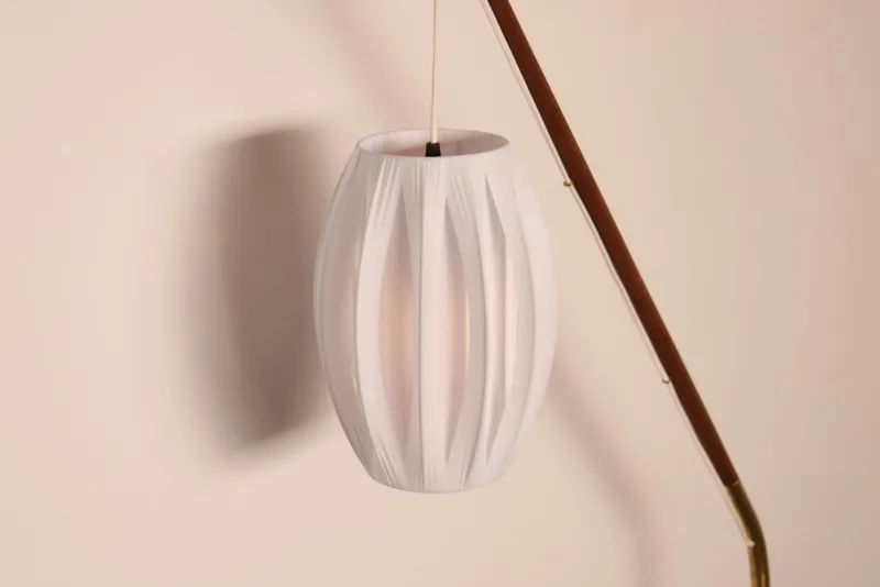 Pamono Fishing Pole Floor Lamp from Holm Sørensen & Co., Denmark, 1950s> Floor Lamps