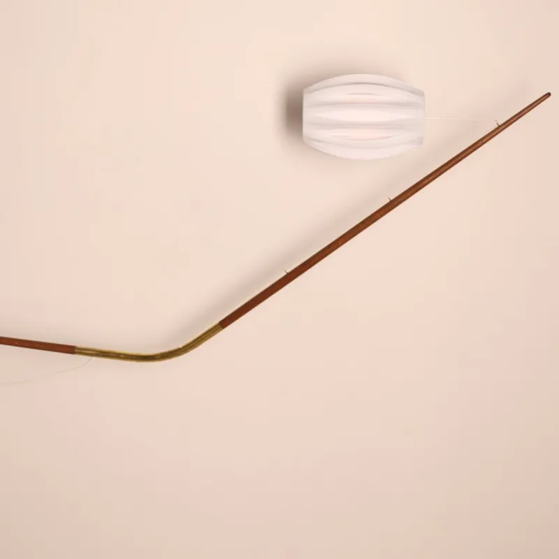 Pamono Fishing Pole Floor Lamp from Holm Sørensen & Co., Denmark, 1950s> Floor Lamps
