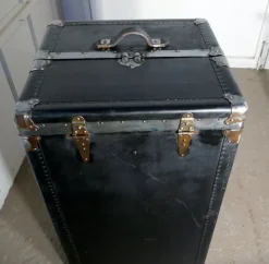 Pamono Fitted Steamer Trunk or Cabin Wardrobe from Excelsior, USA, 1890s><noscript><img width=