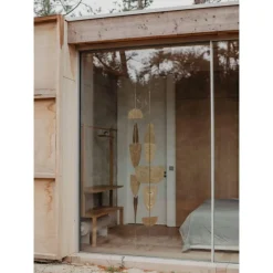 Pamono Fixings of Brass Shutters by Mylene Niedzialkowski, Set of 6><noscript><img width=