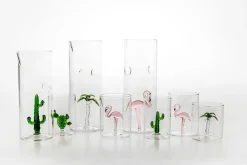 Hot Pamono Flamingo Glasses from Casarialto, Set of 4