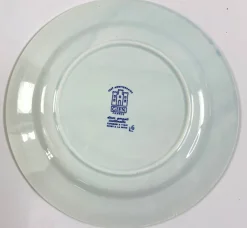 Pamono Flat Plates in Fine Earthenware by Gien, 2001, Set of 10><noscript><img width=