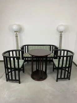 Clearance Pamono Fledermaus Seating Group attributed to Josef Hoffmann for Wittmann Wien, 1950s, Set of 3