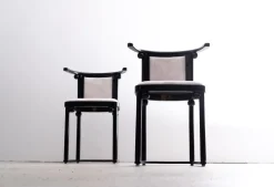 Pamono Fledermaus Table and Chairs by Josef Hoffmann for Wittmann, 1980s><noscript><img width=