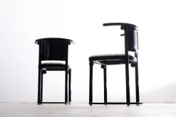 Pamono Fledermaus Table and Chairs by Josef Hoffmann for Wittmann, 1980s><noscript><img width=