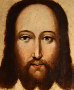 Pamono Flemish Artist, Cristo Mundi, 1600s, Oil on Copper Painting, Framed> Old Masters|Classical