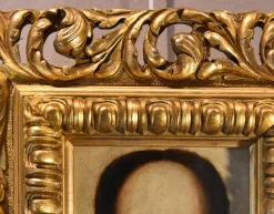Pamono Flemish Artist, Cristo Mundi, 1600s, Oil on Copper Painting, Framed><noscript><img width=