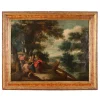 Clearance Pamono Flemish School Artist, Healing Scene, 1600s, Oil on Copper, Framed