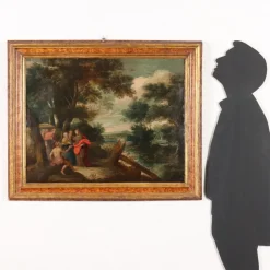 Clearance Pamono Flemish School Artist, Healing Scene, 1600s, Oil on Copper, Framed