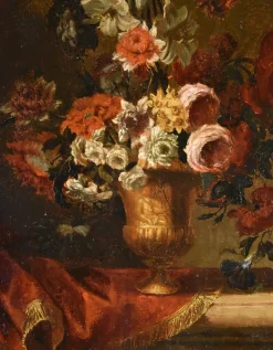 Pamono Flemish School Artist, Still Life with Flowers, 17th Century, Oil on Panel, Framed><noscript><img width=