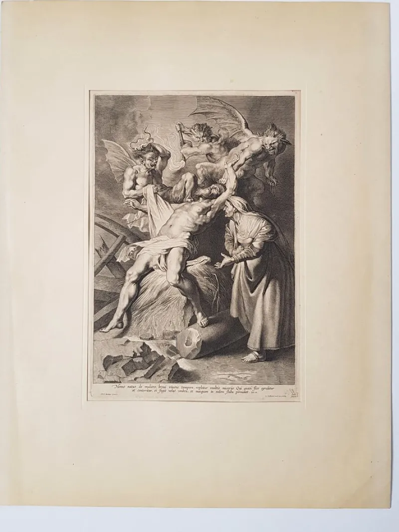 Pamono Flemish School Engraving by Lucas Vorsterman, 1622> Old Masters