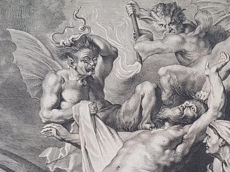 Pamono Flemish School Engraving by Lucas Vorsterman, 1622> Old Masters