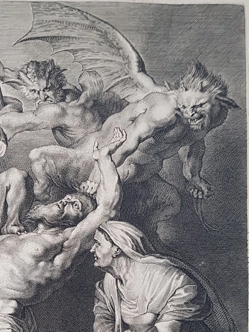 Pamono Flemish School Engraving by Lucas Vorsterman, 1622> Old Masters
