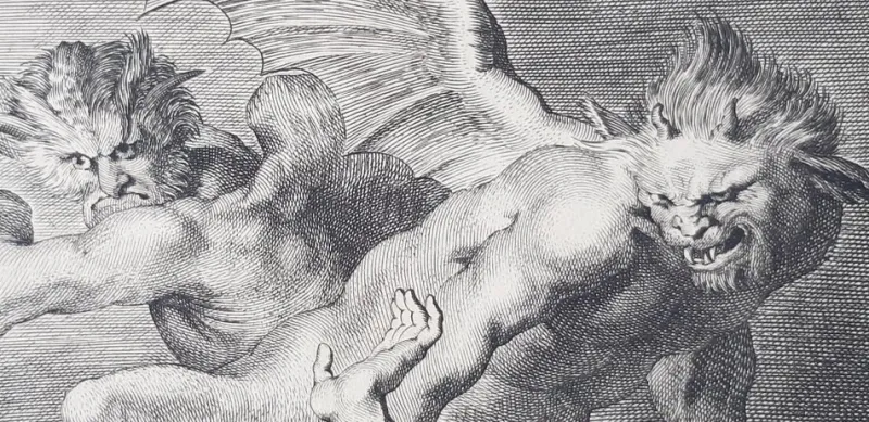 Pamono Flemish School Engraving by Lucas Vorsterman, 1622> Old Masters