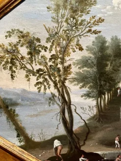 Discount Pamono Flemish School, Riverscape, Oil on Panel, Late 16th-Early 17th Century, Framed