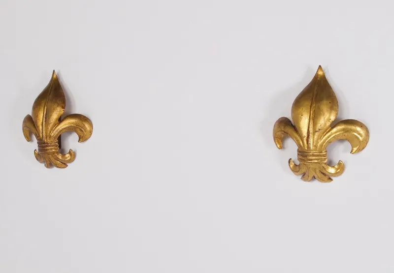 Pamono Fleur-De-Lys Wall Lights, 1970s, Set of 2