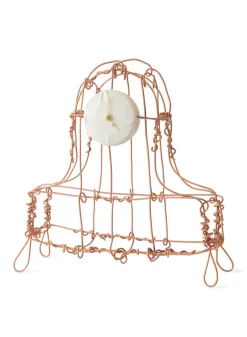 New Pamono Floating Frames Sandblasted Copper Mantel Clock by Kiki Van Eijk & Joost Van Bleiswijk The Exceptional