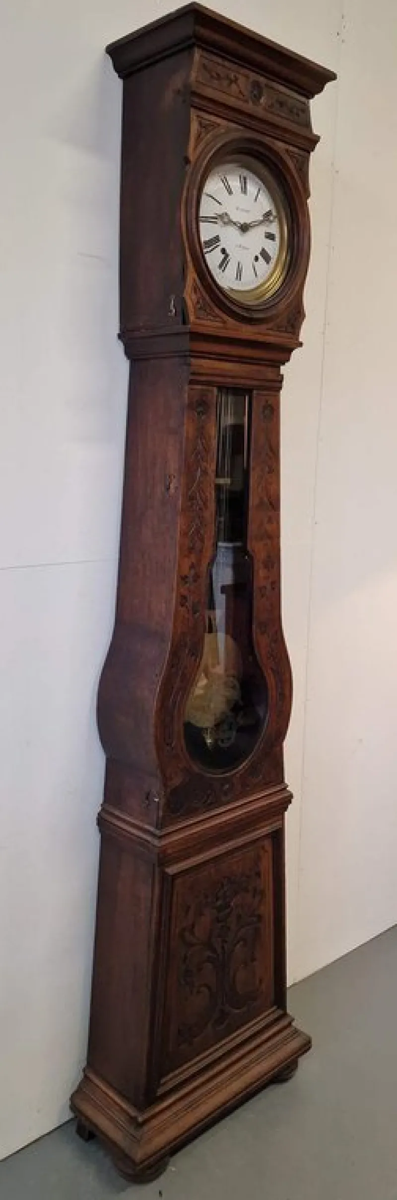 Pamono Floor Clock in Walnut> Clocks