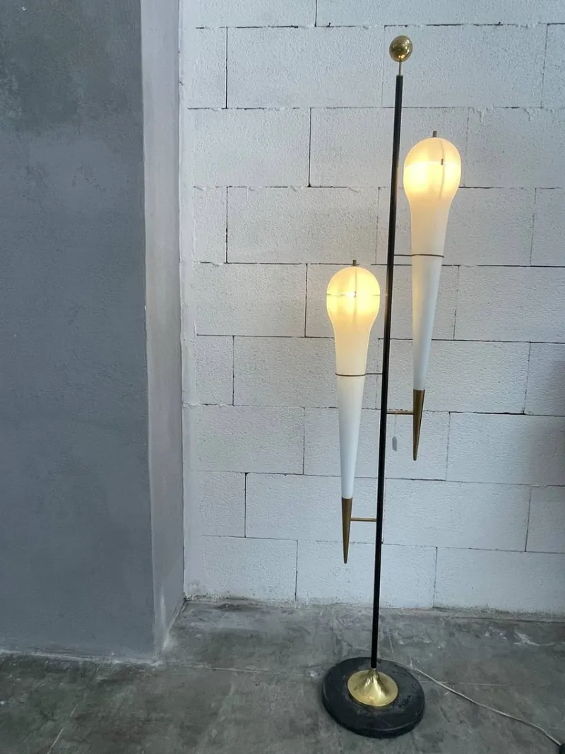 Pamono Floor Lamp attributed to Angel Lelii, 1960s> Floor Lamps