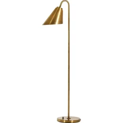 Pamono Floor Lamp in Brass attributed to Frits Schlegel and Vilhelm Lauritzen, 1940s> Floor Lamps