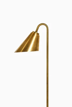 Pamono Floor Lamp in Brass attributed to Frits Schlegel and Vilhelm Lauritzen, 1940s><noscript><img width=