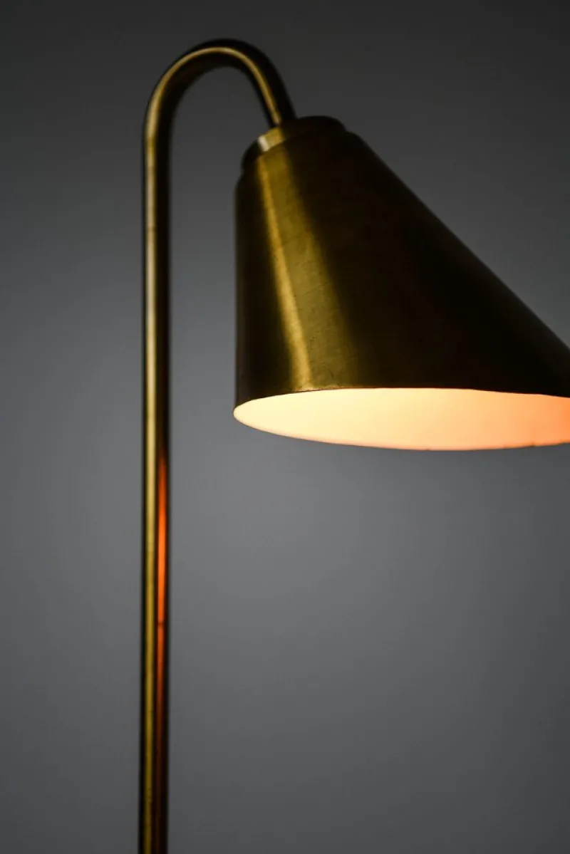 Pamono Floor Lamp in Brass attributed to Frits Schlegel and Vilhelm Lauritzen, 1940s> Floor Lamps