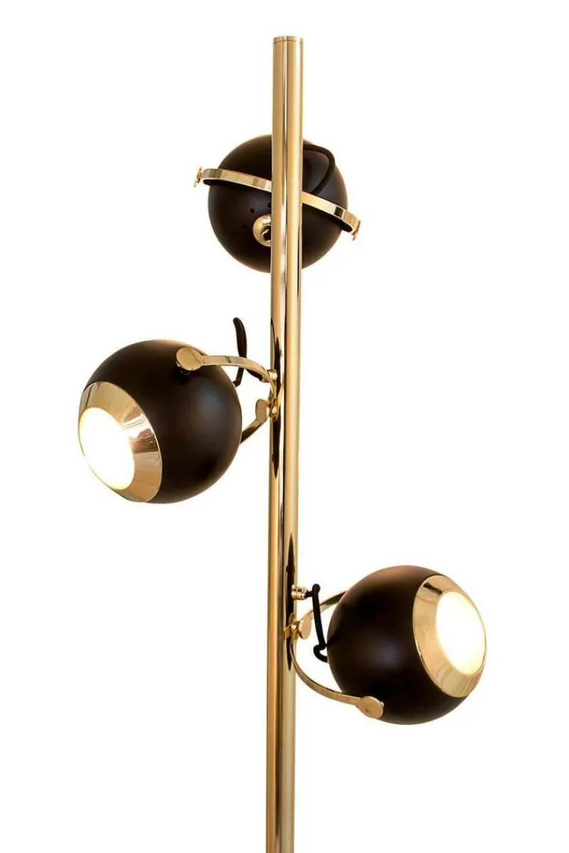 Pamono Floor Lamp in Brass with Gold Details> Floor Lamps