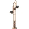Clearance Pamono Floor Lamp in Copper with Black Globes