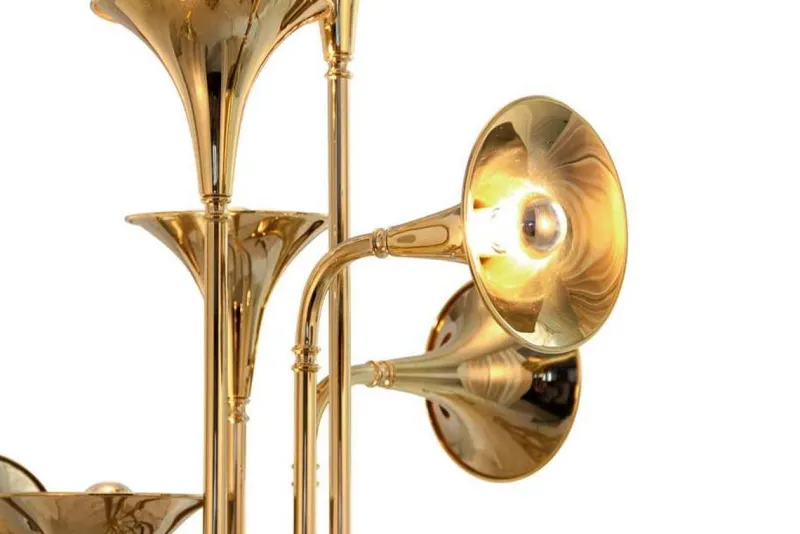 Sale Pamono Floor Lamp in Gold and Brass