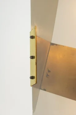 Pamono Floor Lamp in Smoked Folded Acrylic Glass by Giuseppe Calonaci, 1970s><noscript><img width=