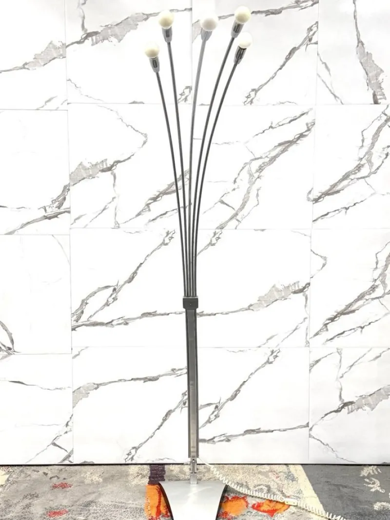 Pamono Floor Lamp in Steel by Goffredo Reggiani for Reggiani, 1970> Floor Lamps