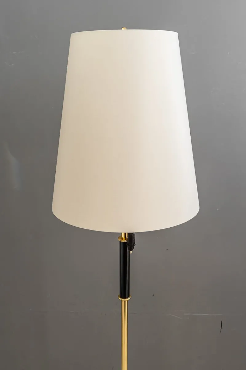 Pamono Floor Lamp with Fabric Shade by Rupert Nikoll, Vienna, Austria, 1950s> Floor Lamps