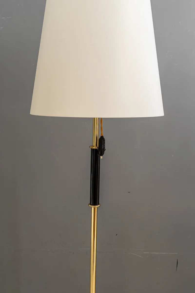Pamono Floor Lamp with Fabric Shade by Rupert Nikoll, Vienna, Austria, 1950s> Floor Lamps
