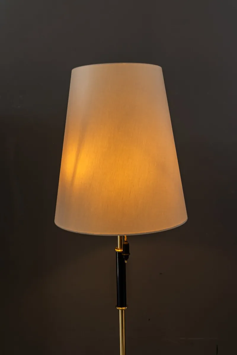 Pamono Floor Lamp with Fabric Shade by Rupert Nikoll, Vienna, Austria, 1950s> Floor Lamps